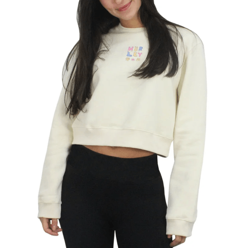 Moletom Feminino Hurley Flower BEGE-HYBL010046- -1-